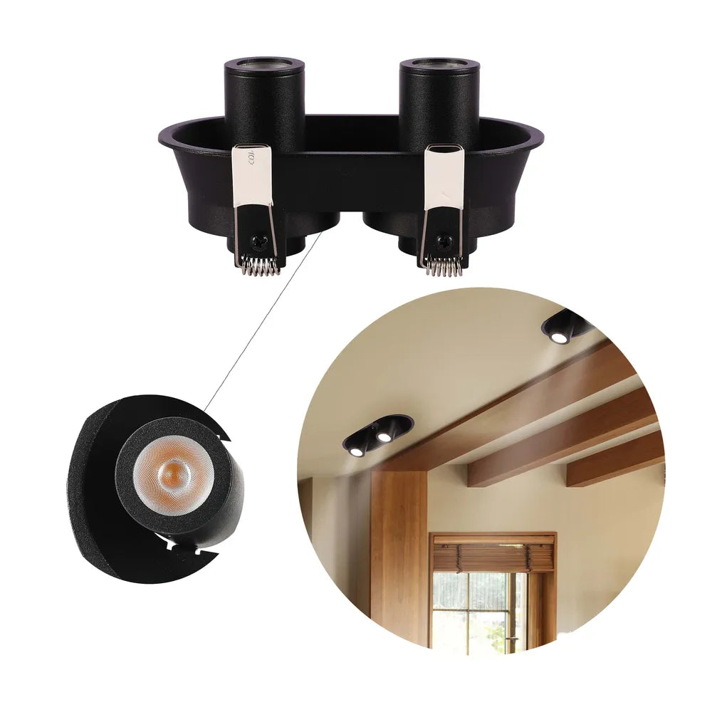 Plano cerrado de la Downlight LED empotrada gimbal ajustable compacta Sentinel-143-03422