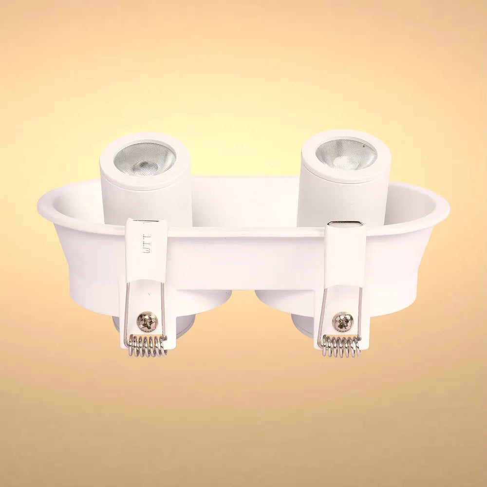 Downlight LED TEKLED Sentinel Compact Ajustable Gimbal Empotrado LED Downlight-Blanco-143-03424