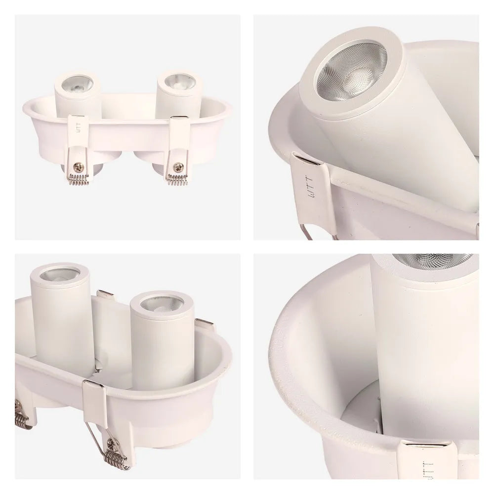 Detalles del Downlight LED empotrado con cardán ajustable Sentinel Compact-143-03424