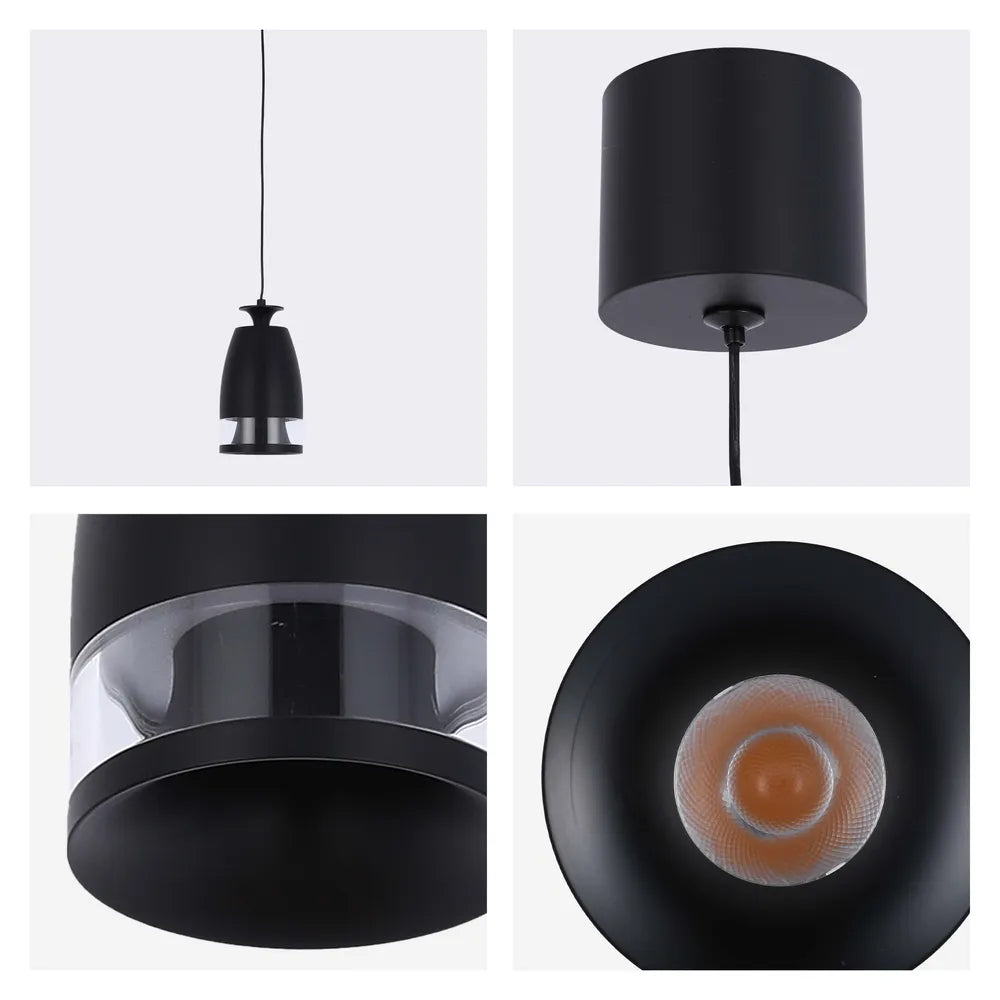 Detalles del Downlight Colgante LED Sentinel con Difusor de Anillo de Policarbonato 7W Luz Cálida-150-19080