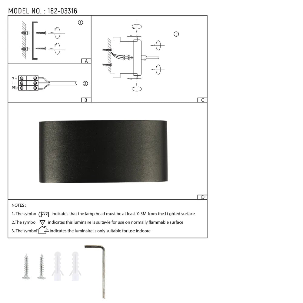 User manual for Svet-k B2327 6x3W BLACK RGB IP54(TEKLED)-182-03316