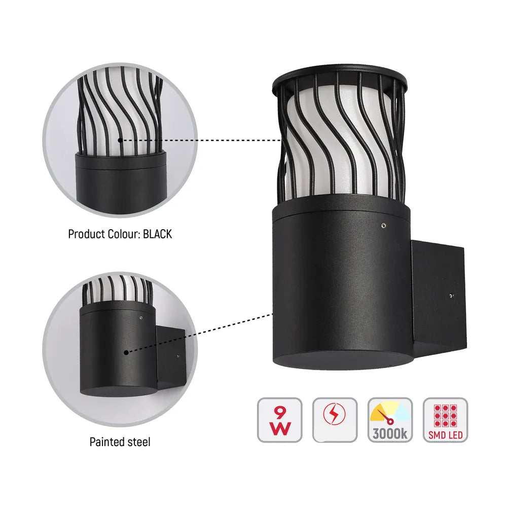 Detalles de la Lámpara de Pared LED Twilight Wave-183-03470