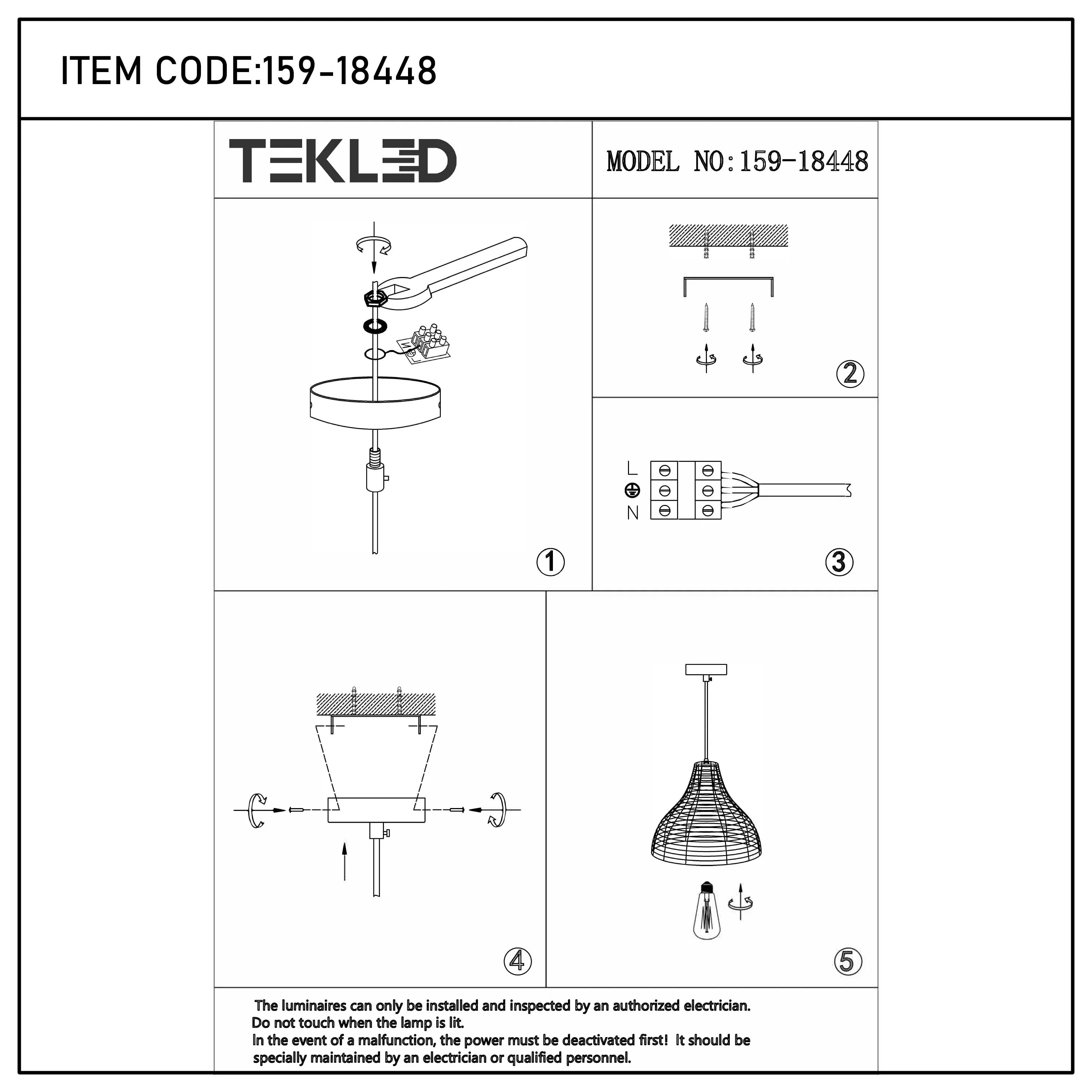 Colección de lámparas colgantes tejidas - Cuerda, bambú y madera
