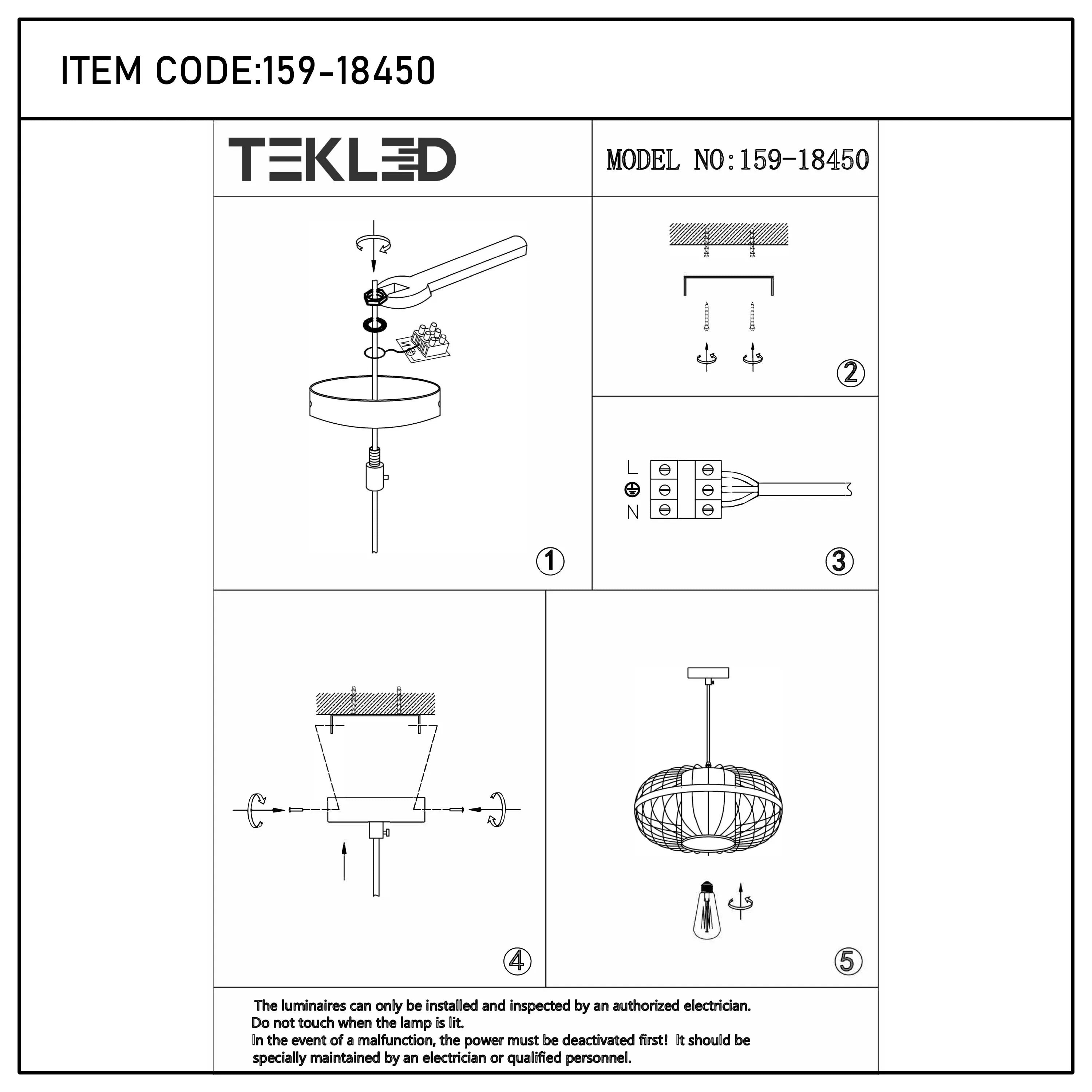 Colección de lámparas colgantes tejidas - Cuerda, bambú y madera