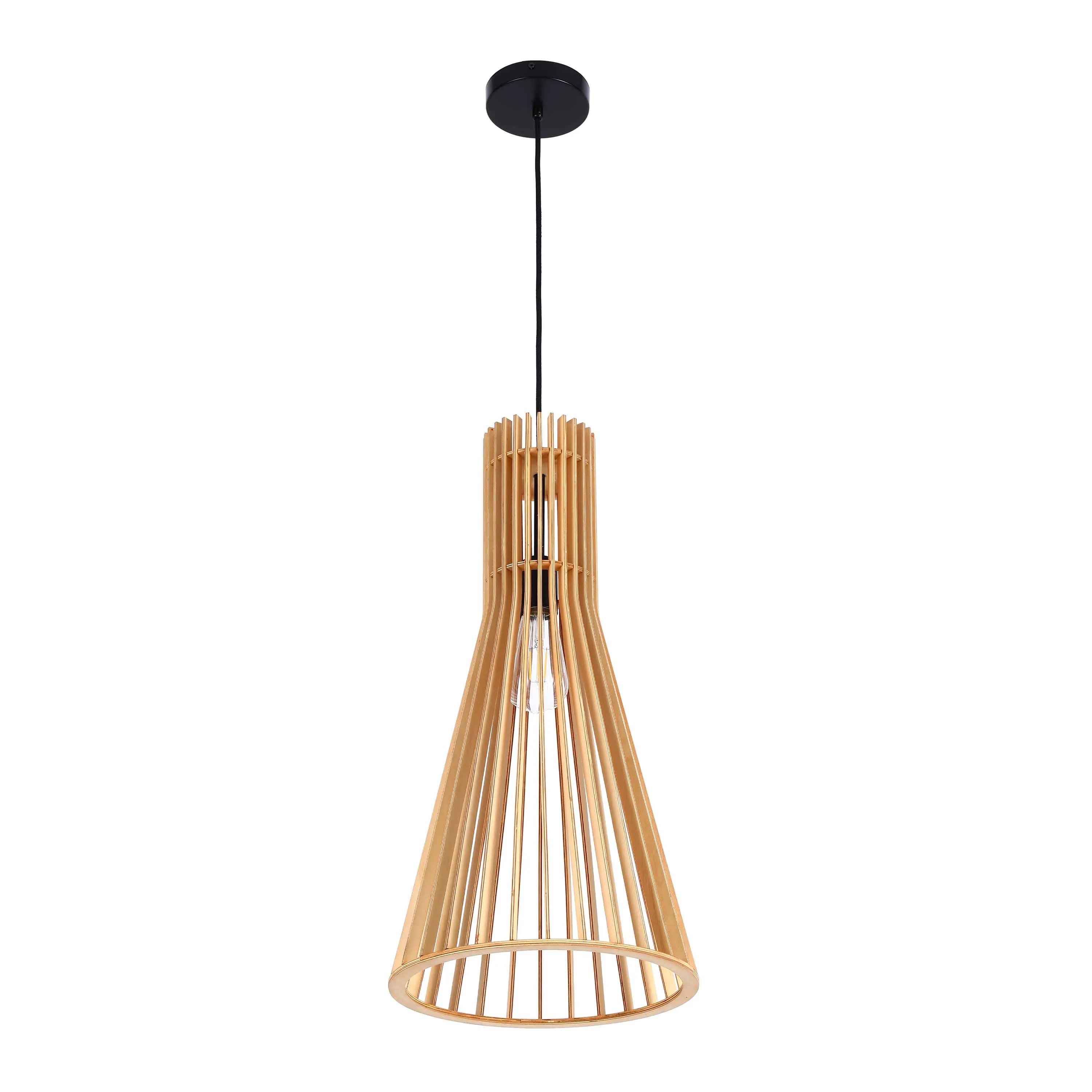 Colección de lámparas colgantes tejidas - Cuerda, bambú y madera