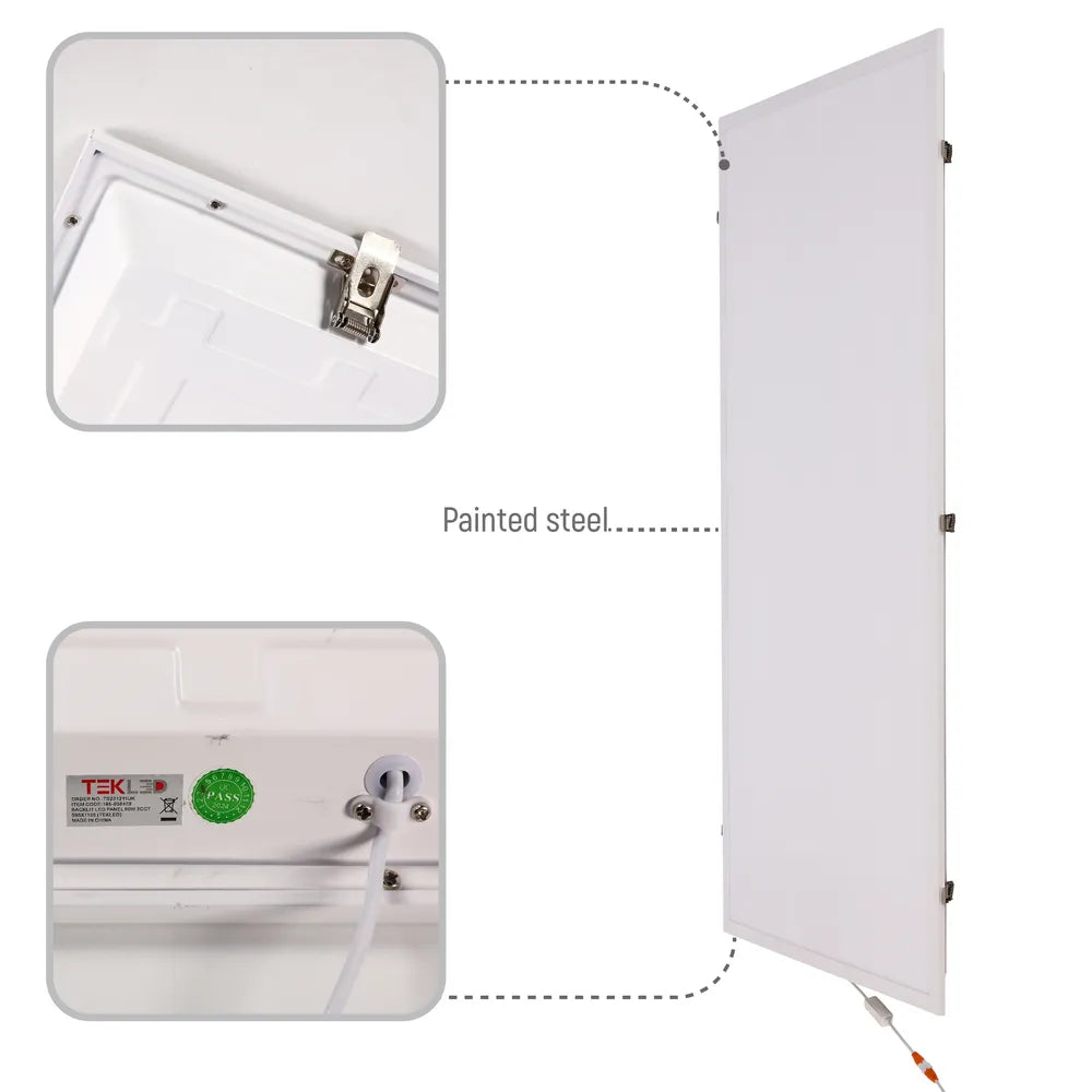 Detalles del Panel de Luz LED Luminous Switch 3CCT 1200x600 2x4ft 60W -165-038408