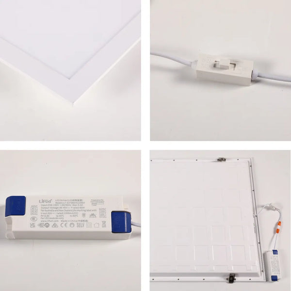 Primer plano del Panel de Luz LED Luminous Switch 3CCT 1200x600 2x4ft 60W -165-038408