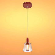 Lámpara LED Lampara Colgante J wattsD0344-1B Burgundy 3 watts 3000K