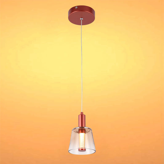 Lámpara LED Lampara Colgante J wattsD0344-1B Burgundy 3 watts 3000K