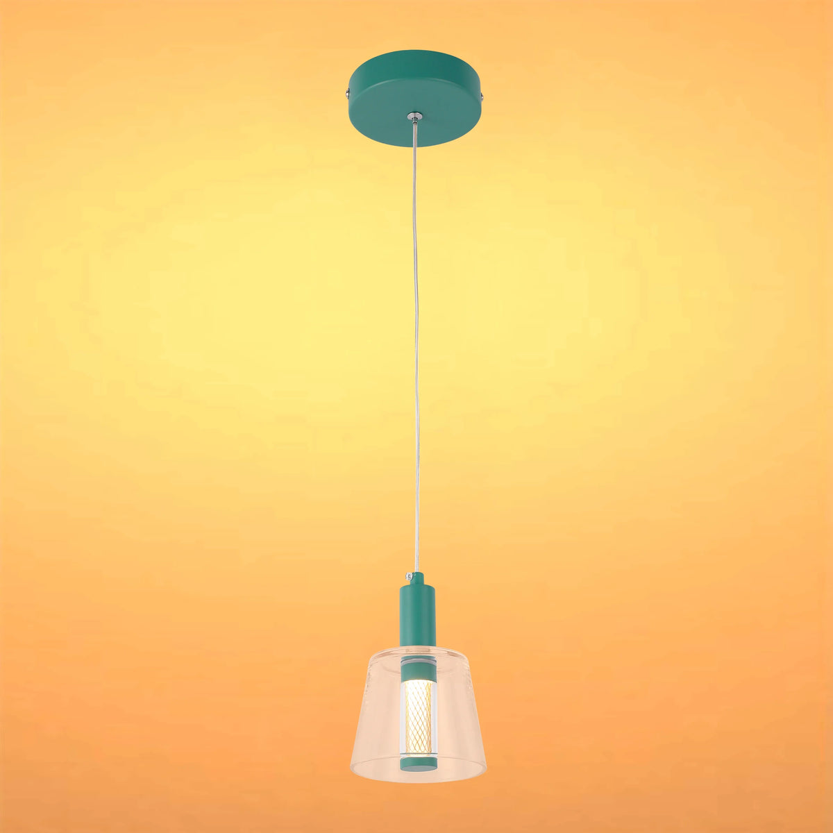 Lámpara LED Lampara Colgante J wattsD0344-1B Green 3 watts 3000K