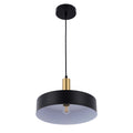 Lámpara colgante de techo moderna de latón negro, altura regulable, casquillo E27.