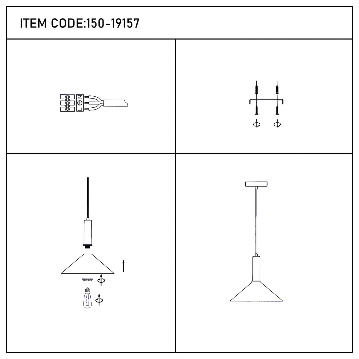 Lámpara colgante de techo moderna de latón negro, altura regulable, casquillo E27.