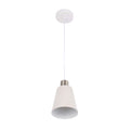 Lámpara colgante moderna de cono blanco moteado y bronce antiguo, E27, 1/3/5 luces
