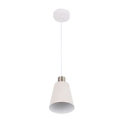Lámpara colgante moderna de cono blanco moteado y bronce antiguo, E27, 1/3/5 luces