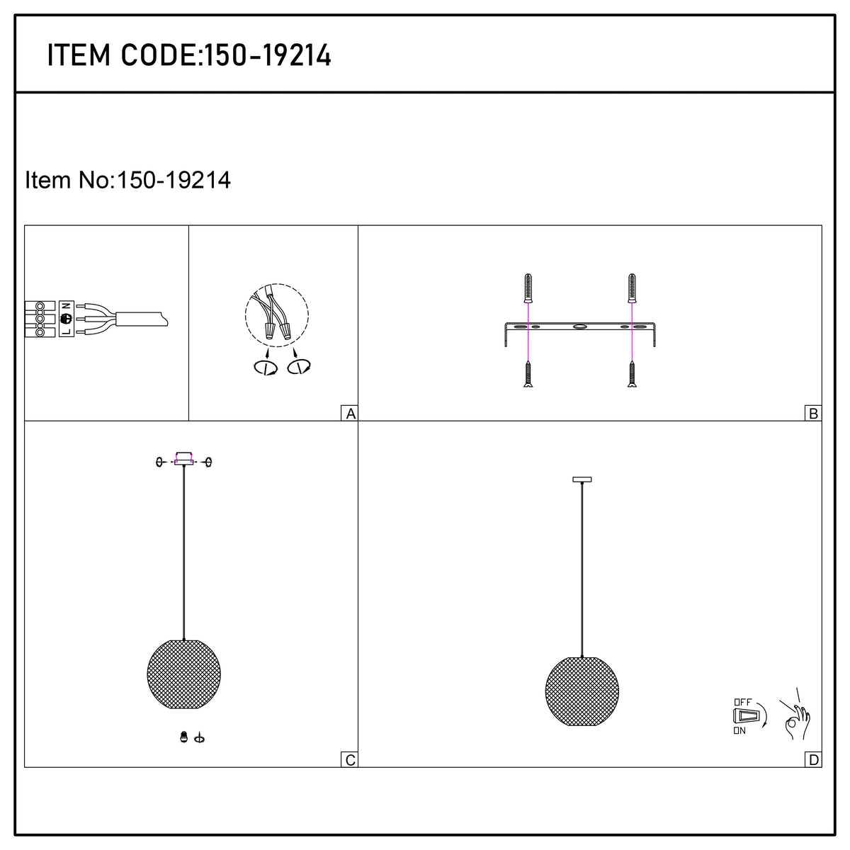 Lámpara colgante moderna de globo y malla metálica dorada, E27, 40/48 cm