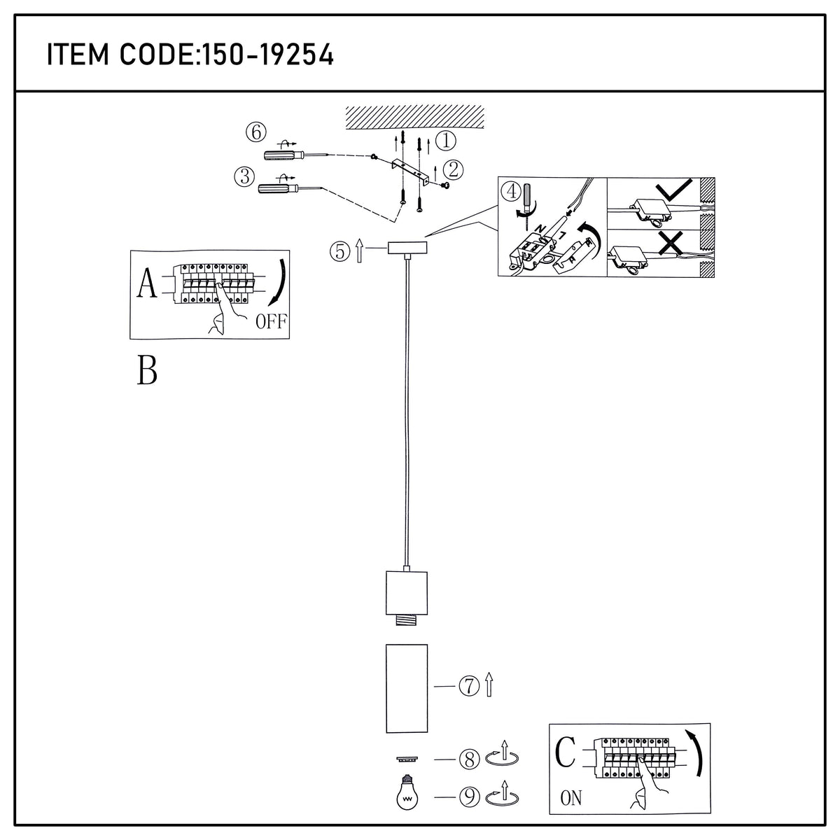 Lámpara colgante moderna de cilindro de vidrio ahumado, 1/4 luces E27