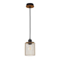 Lámpara colgante industrial de malla cilíndrica, 1/4 luces E27 regulables