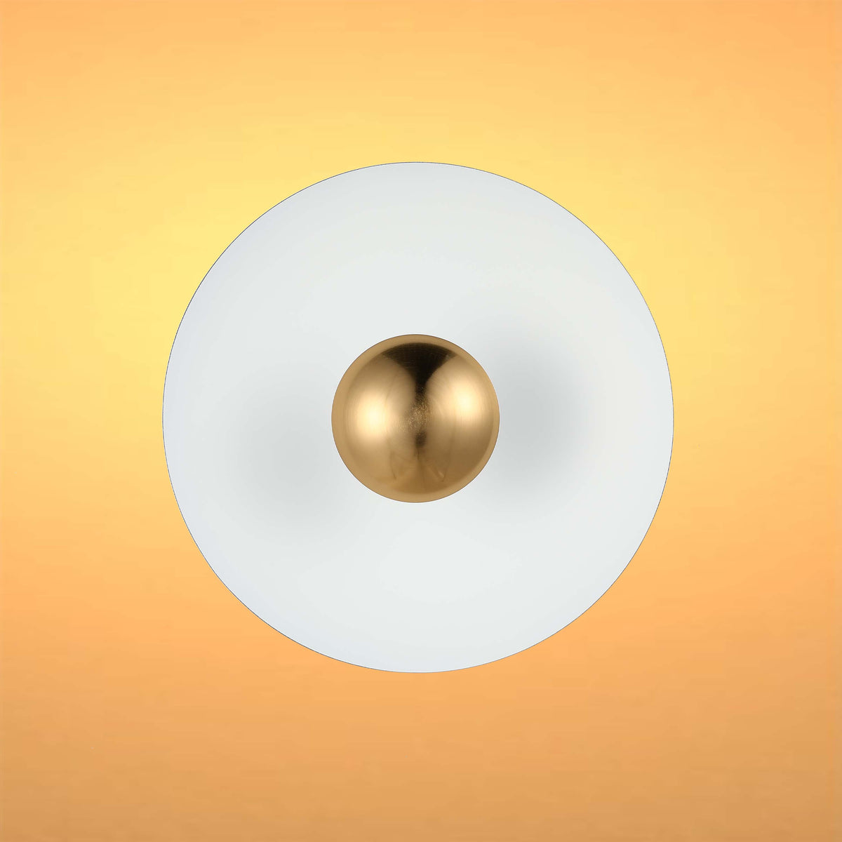 Aplique LED moderno circular con detalle dorado, blanco/rosa/azul, 6W, 3000K