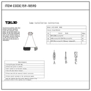 Lámpara de araña LED premium de cristal dorado regulable, control 2,4G y 3CCT