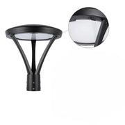 Luminaria LED comercial para exteriores, Punta de poste, seleccionable entre 60W/80W/100W y con 3 temperaturas de color (CCT), protección IP66.