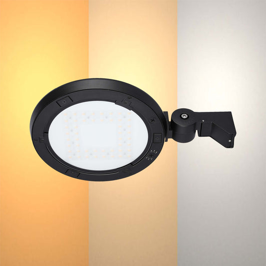 Aplique LED para poste y pared de exteriores, seleccionable entre 60W, 80W y 100W, con 3 temperaturas de color.
