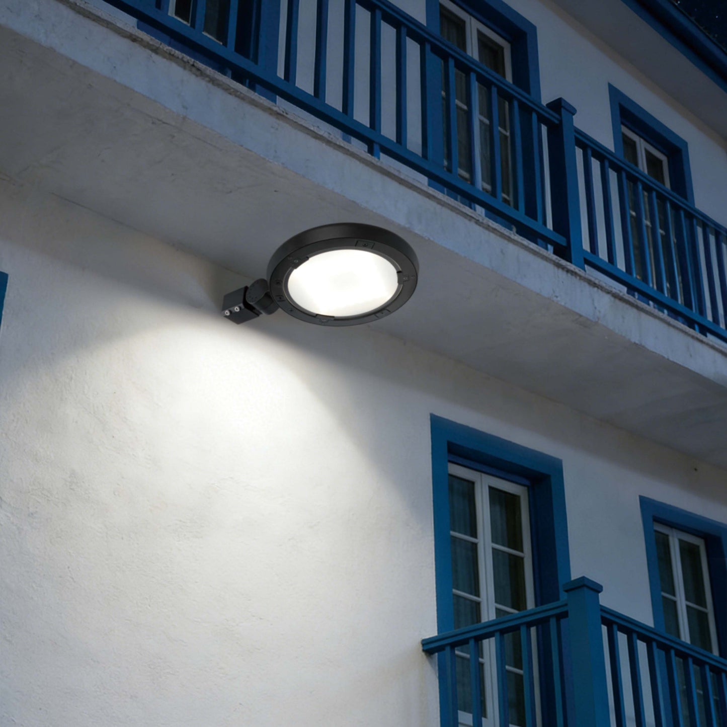 Aplique LED para poste y pared de exteriores, seleccionable entre 60W, 80W y 100W, con 3 temperaturas de color.