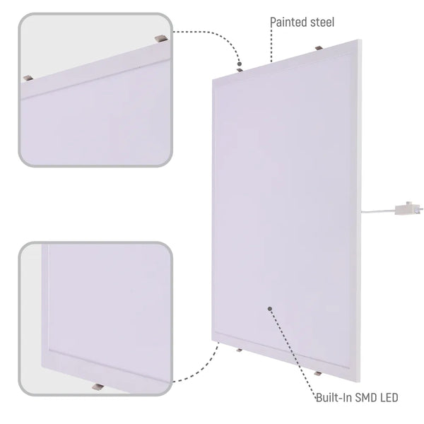 Detalles del Panel de Luz LED 600x600 Luminous Switch 3CCT 2x2ft 40W-165-038406