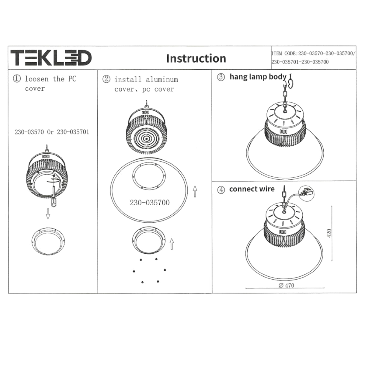 LED Radiador Highbay 200W Blanco Frío 6000K IP20