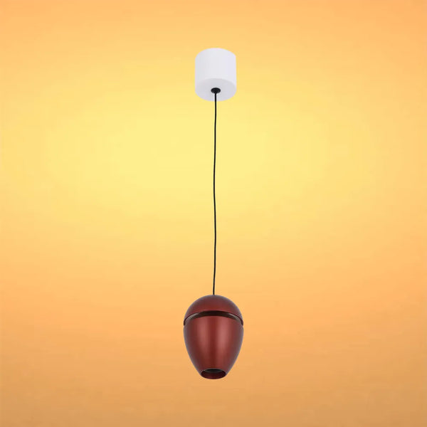 Lámpara de Suspensión Downlight TEKLED Lámpara de Suspensión LED Acorn Downlight con Efecto de Iluminación de Cornisa 10W Blanco Cálido-Marrón-150-19072