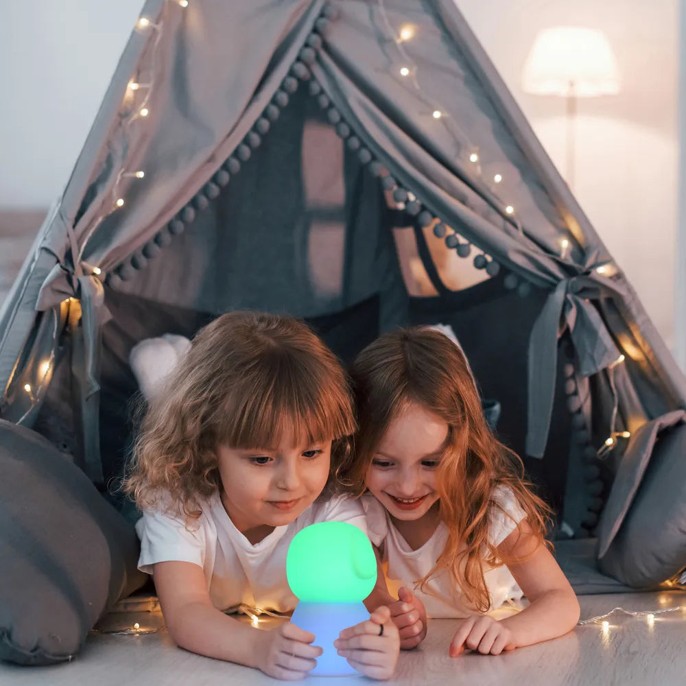 Lámpara nocturna TEKLED Adorable Luz Nocturna LED Recargable con Temporizador y Opciones de Cambio de Color-Cachorro-130-03774