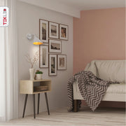 Indoor application ofMatte White Cone Wall Light with E27 Fitting