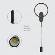Aplique de pared de luz dual, ideal para espacios modernos, proporcionando iluminación elegante en salones o entradas.
