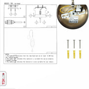 User manual for Moroccan Style Antique Brass and Red Glass Oriental Wall Light E27 | TEKLED 151-19458