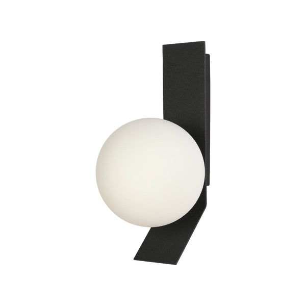 Aplique de pared estilo contemporáneo con diseño ajustable de esfera, ideal para salones modernos y ambientes elegantes.