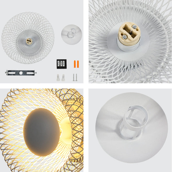 Primer plano de apliques de pared de estilo industrial, perfectos para iluminar espacios modernos y contemporáneos.