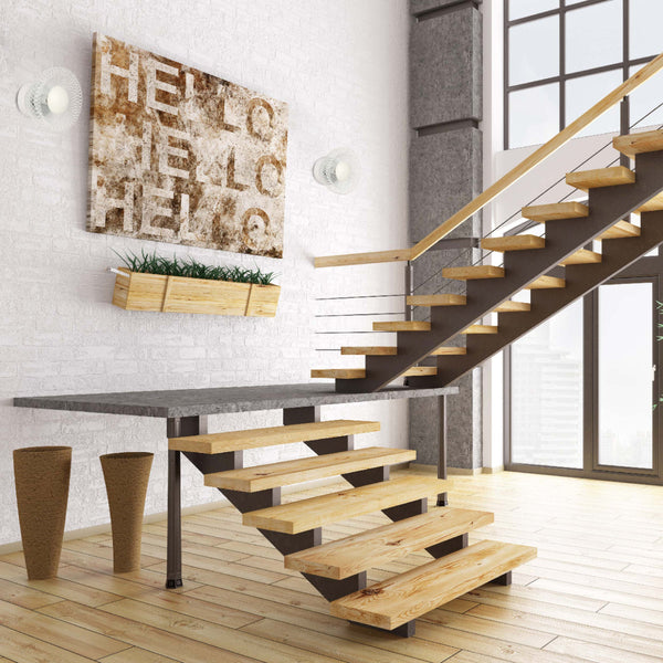 Aplique de pared industrial en estilo chic, ideal para salas o pasillos con decoración contemporánea.