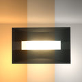 Aplique de pared LED de doble arco, perfecto para decorar espacios modernos como salas o pasillos con elegancia y funcionalidad.