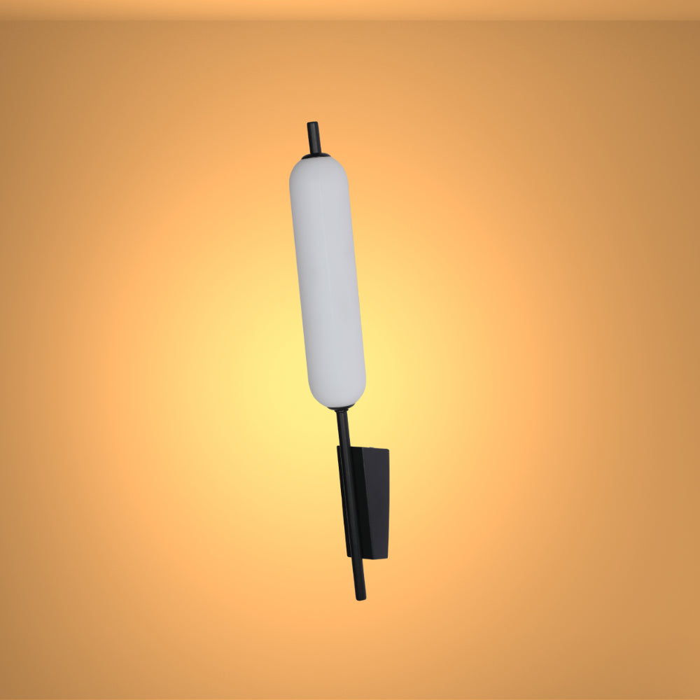 Aplique de pared moderno LED de 12W, ideal para salas contemporáneas; diseño elegante con forma de juncos para una iluminación acogedora.
