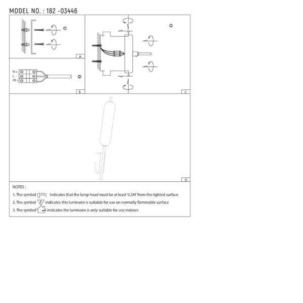 Aplique de pared LED moderno en forma de juncos, ideal para decorar espacios contemporáneos y brindar luz cálida de 3000K.