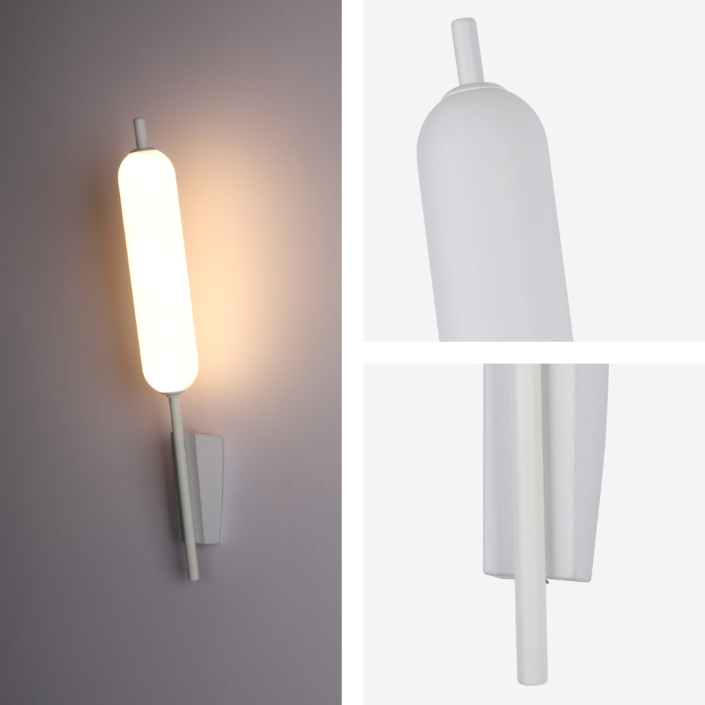Aplique de pared LED moderno en forma de juncos, ideal para salones contemporáneos con un toque natural y elegante.