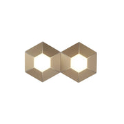 Main image of Honeycomb Gold Opal Contemporary Modern Double Wall Light 10W 4000K Natural Cool White | TEKLED 158-19822