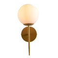 Main image of Mid-century Nordic Globe Sconce Modern Wall Light Gold 151-19556
