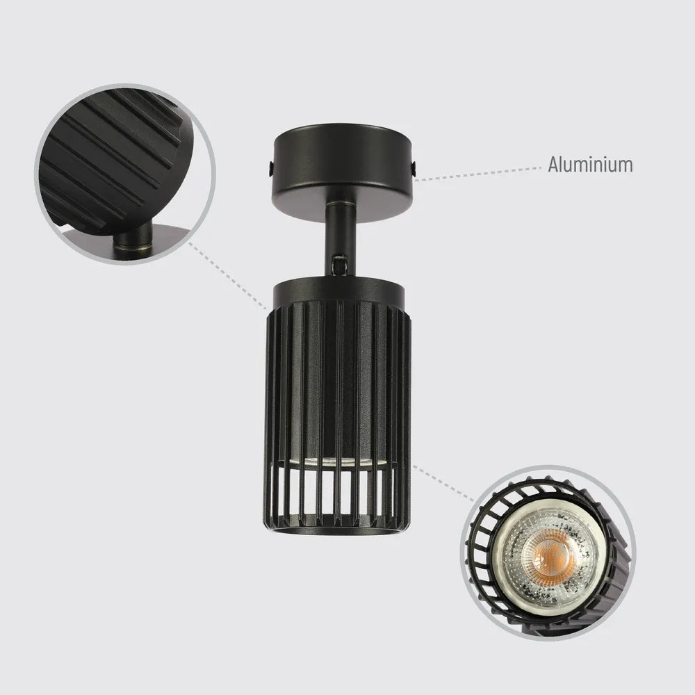 Detalles del Foco Ajustable Aria Cage-Bar GU10-172-03153
