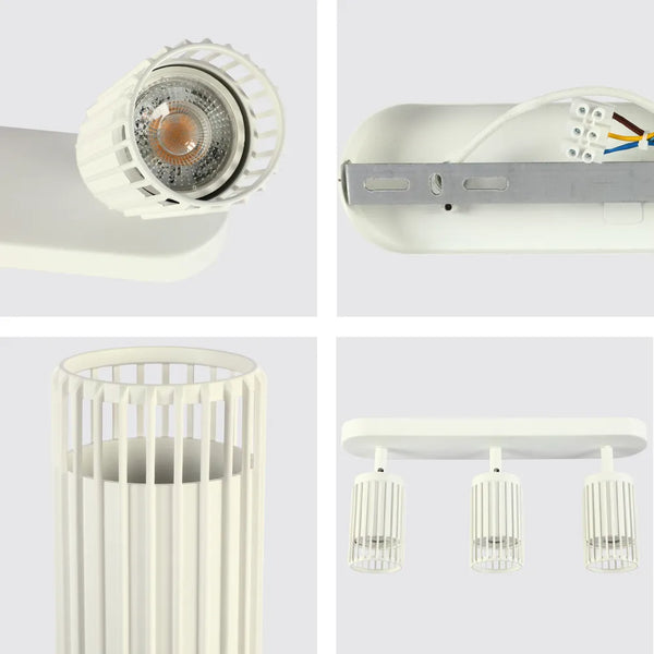 Toma cercana del Foco Ajustable GU10 Aria Cage-Bar-172-03156