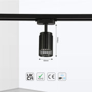Tamaño y especificaciones técnicas del Aria Cage-Bar GU10 Tracklight-174-03202