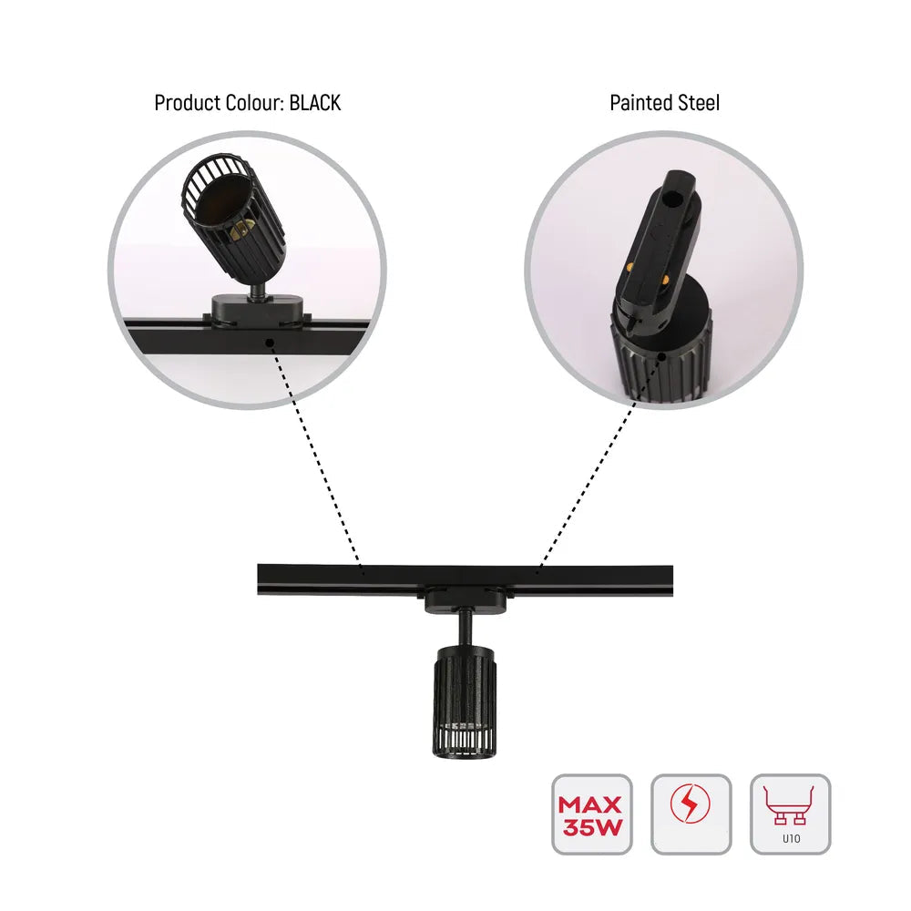 Detalles del Aria Cage-Bar GU10 Tracklight-174-03202