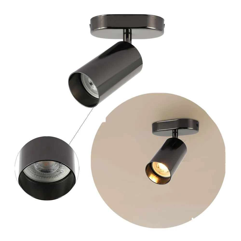 Toma de cerca del Foco Cilíndrico Astra Pearl Grey GU10-172-030391