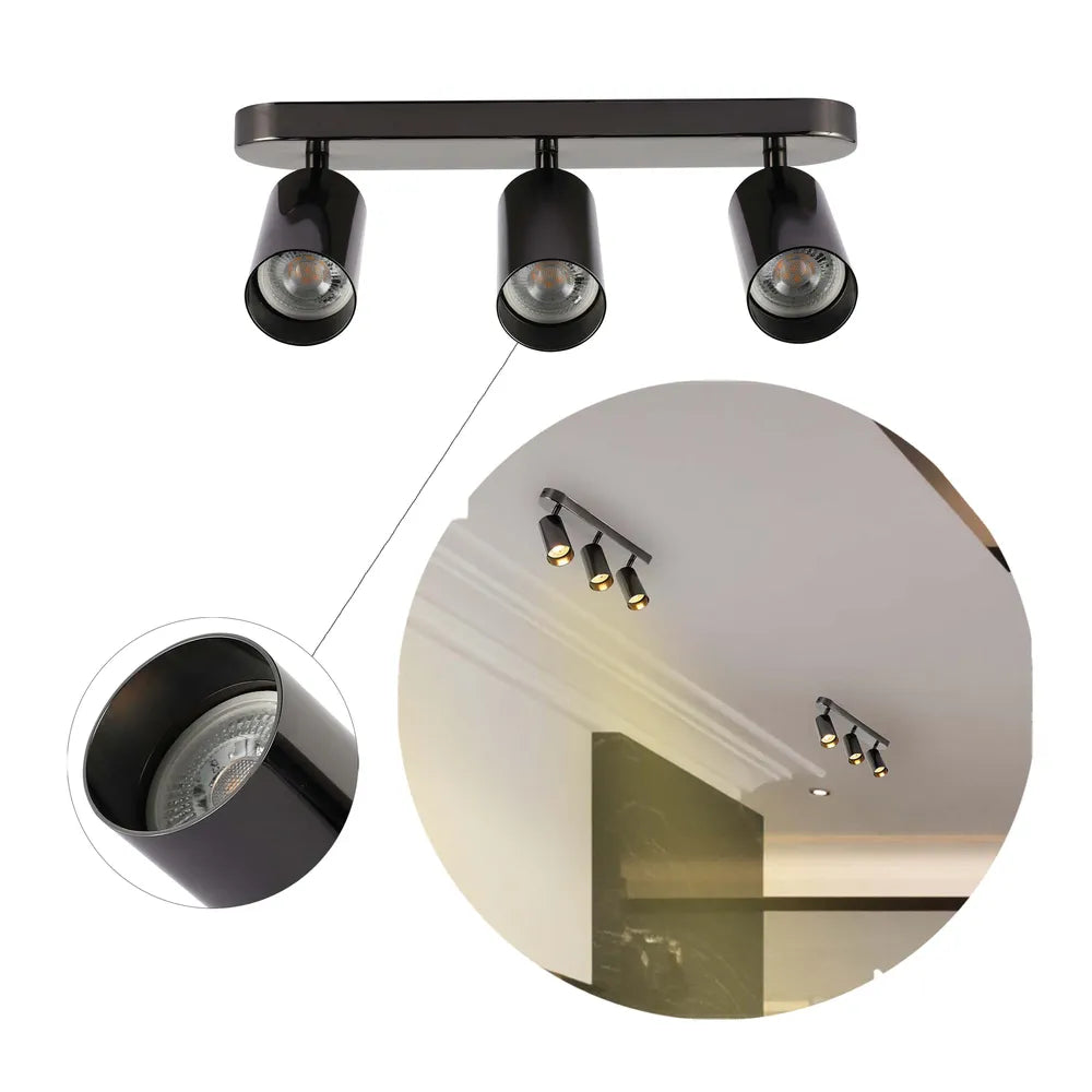 Toma cercana del Foco Cilíndrico Astra Grey Pearl GU10-172-030393