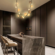 Chandelier TEKLED Black Chandelier 68126-A Colorful Glass 17xG9(TEKLED)-159-18288--159-18288