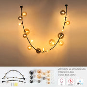 Details of the Black Chandelier 68126-A Colorful Glass 17xG9(TEKLED)-159-18288-159-18288